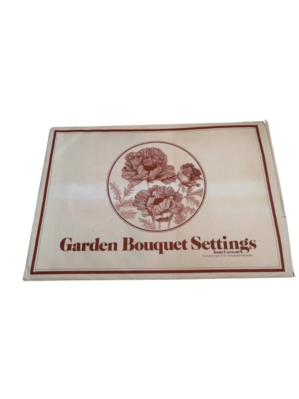 Garden Bouquet Settings Double-Sided Floral Placemats Set Of 6 By Current